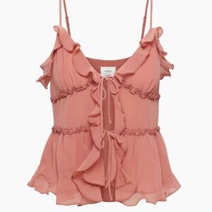 Wilfred Aritzia Amore Camisole in Earthen Red